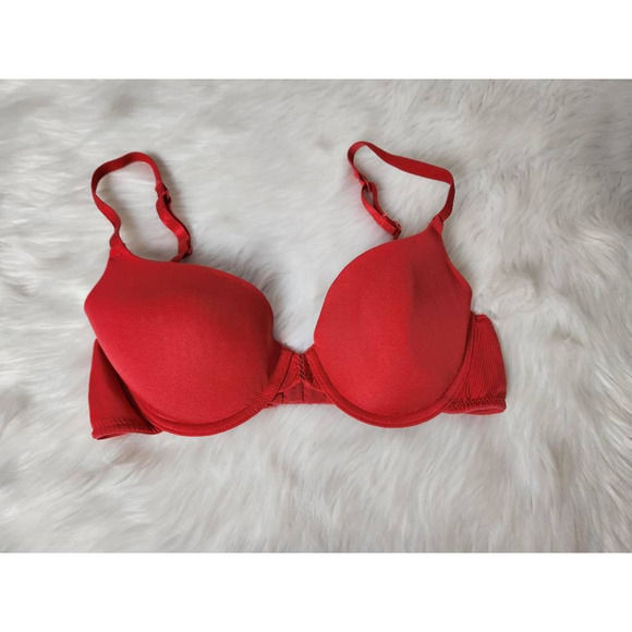 Lucky Brand Womens‎ Demi Bra Red Wire Free Adjustable Strap 32C - Picture 1 of 3
